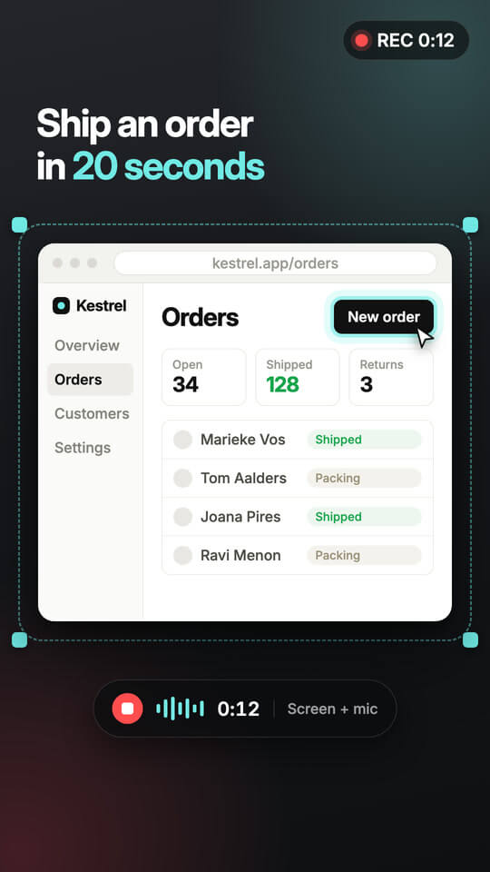 Product walkthrough